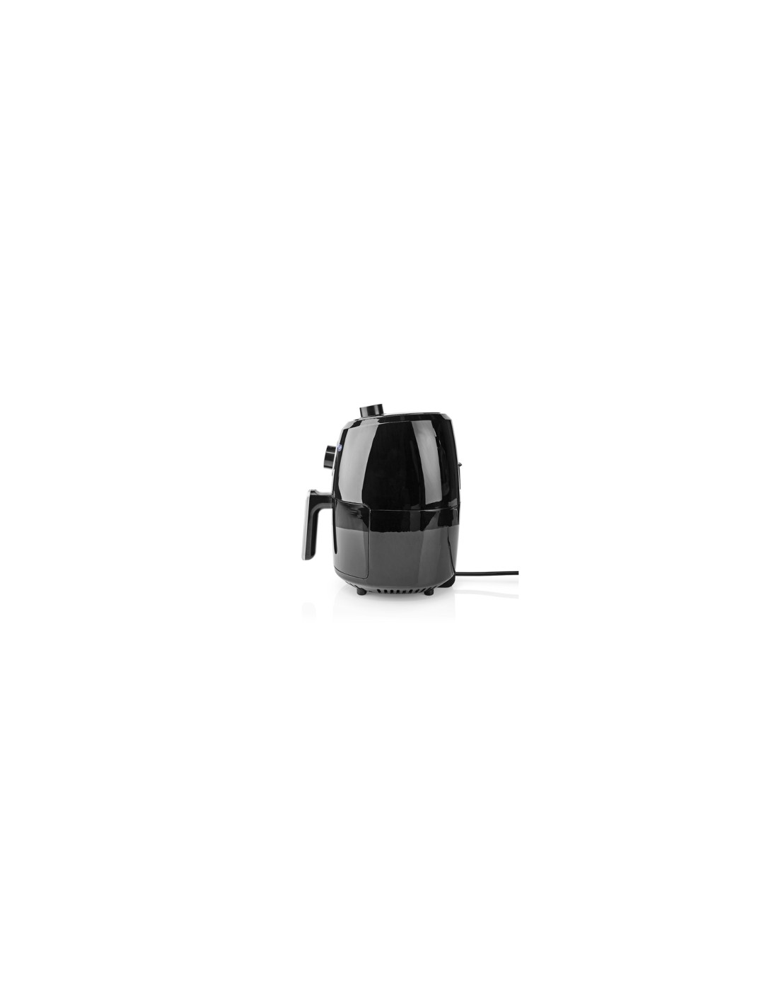 Nedis KAAF120FBK freidora Sencillo 2,4 L Independiente 1000 W Freidora de aire caliente Aluminio, Negro