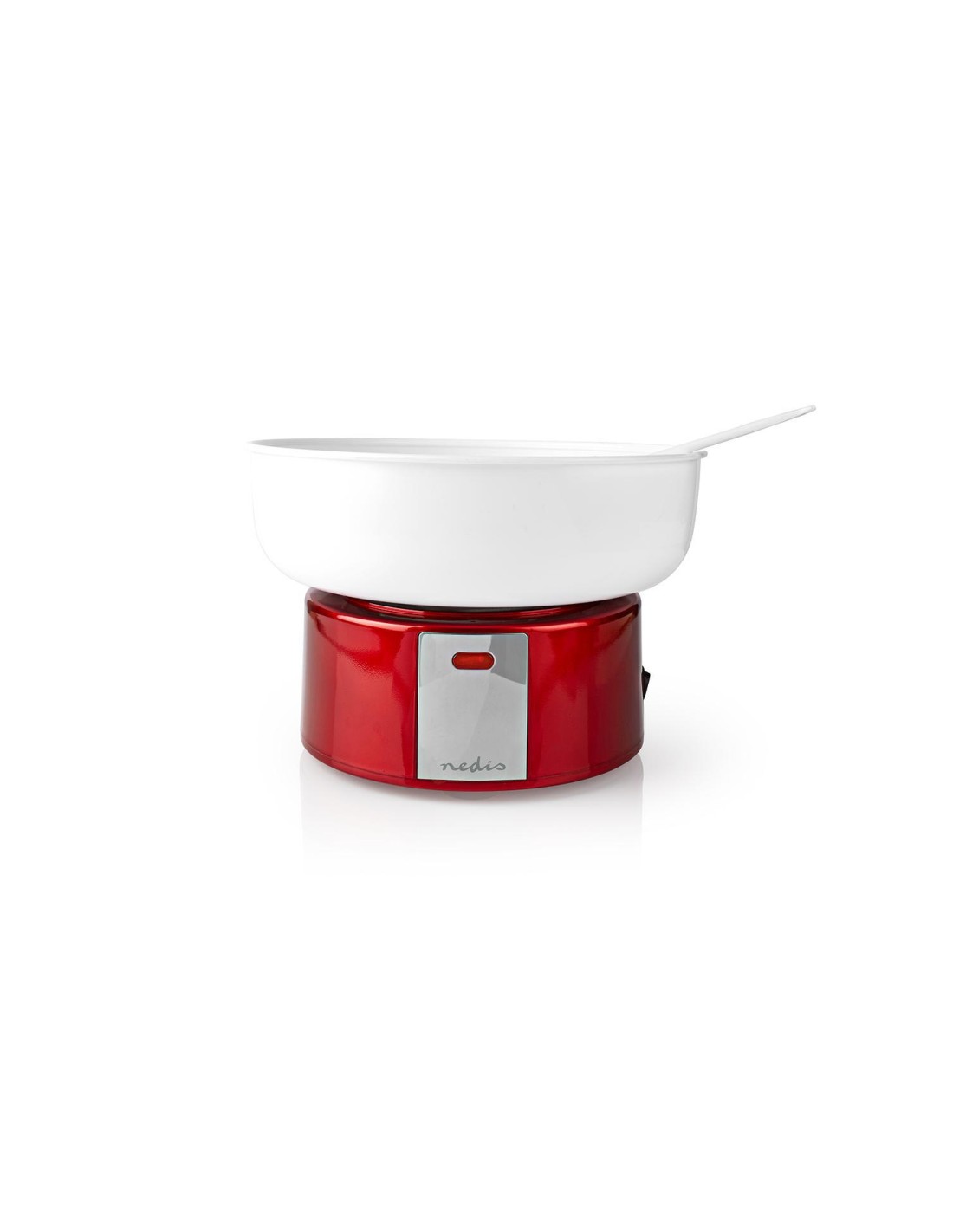 Nedis FCCM100FRD algodonera de azúcar Rojo, Blanco 500 W