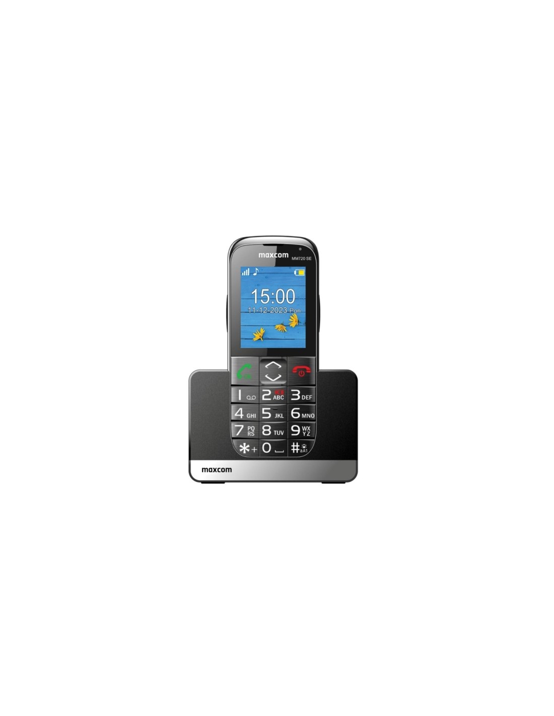 MaxCom MM720 SE teléfono móvil 5,59 cm (2.2") 82 g Negro Teléfono básico
