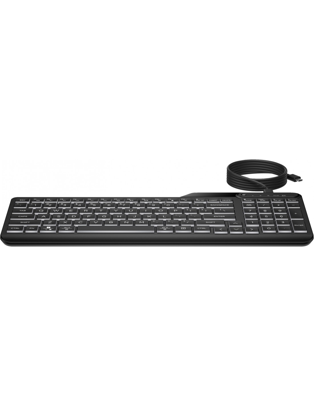 HP Teclado con cable 400 retroiluminado