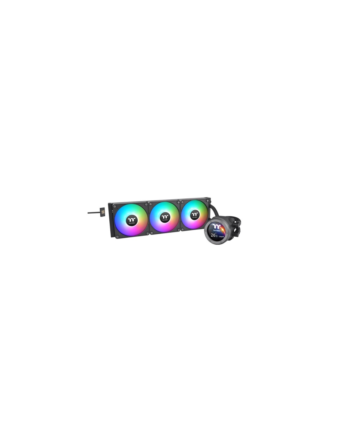 Thermaltake CL-W415-PL12SW-A sistema de refrigeración para ordenador Procesador Kit de refrigeración líquida 12 cm Negro