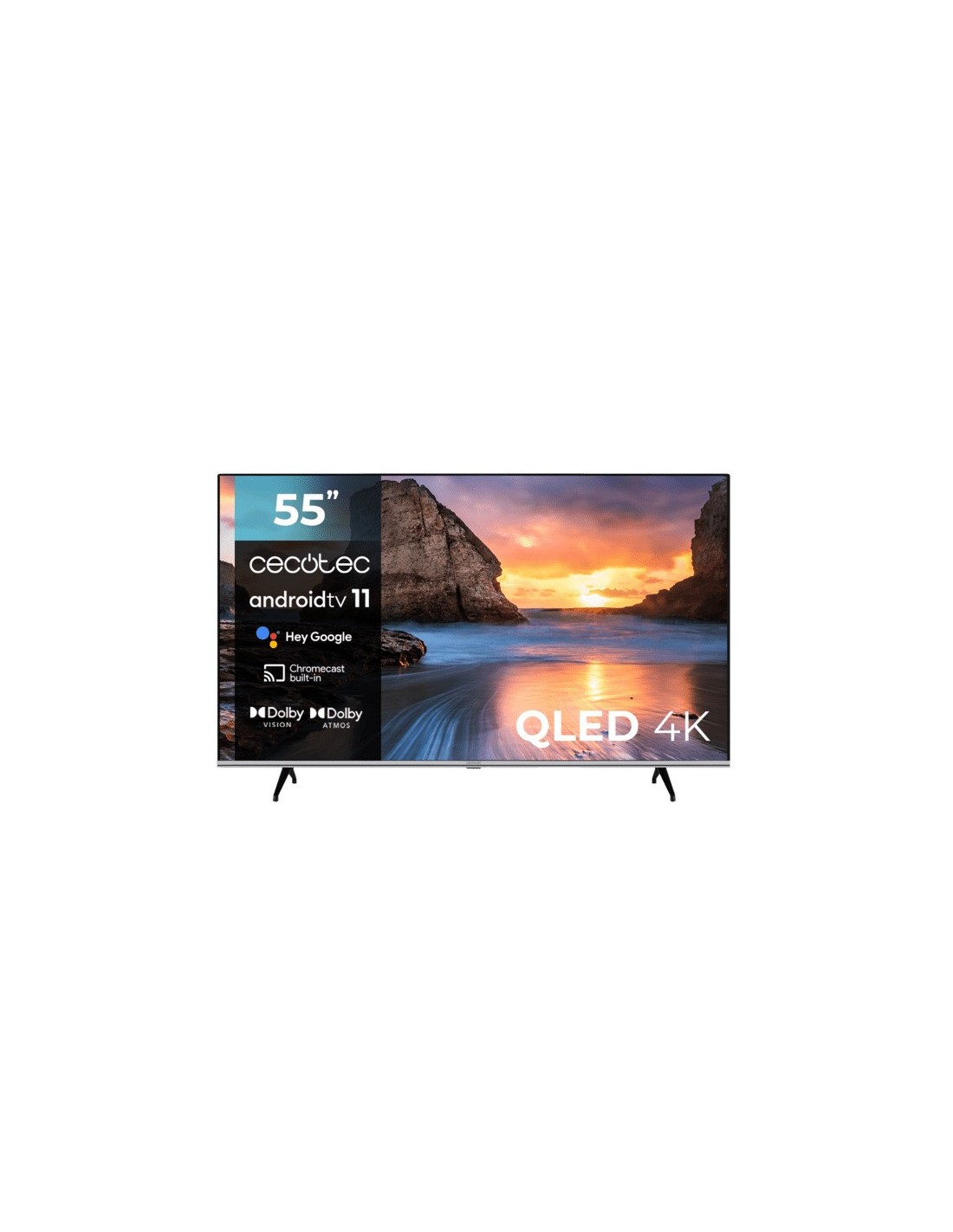 TELEVISOR QLED CECOTEC 55 UHD 4K SMART TV ANDROID WIFI BLUETOOTH DOLBY