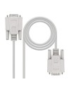 CABLE SERIE NANOCABLE RS232 DB9/M - DB9/H 3M WHITE