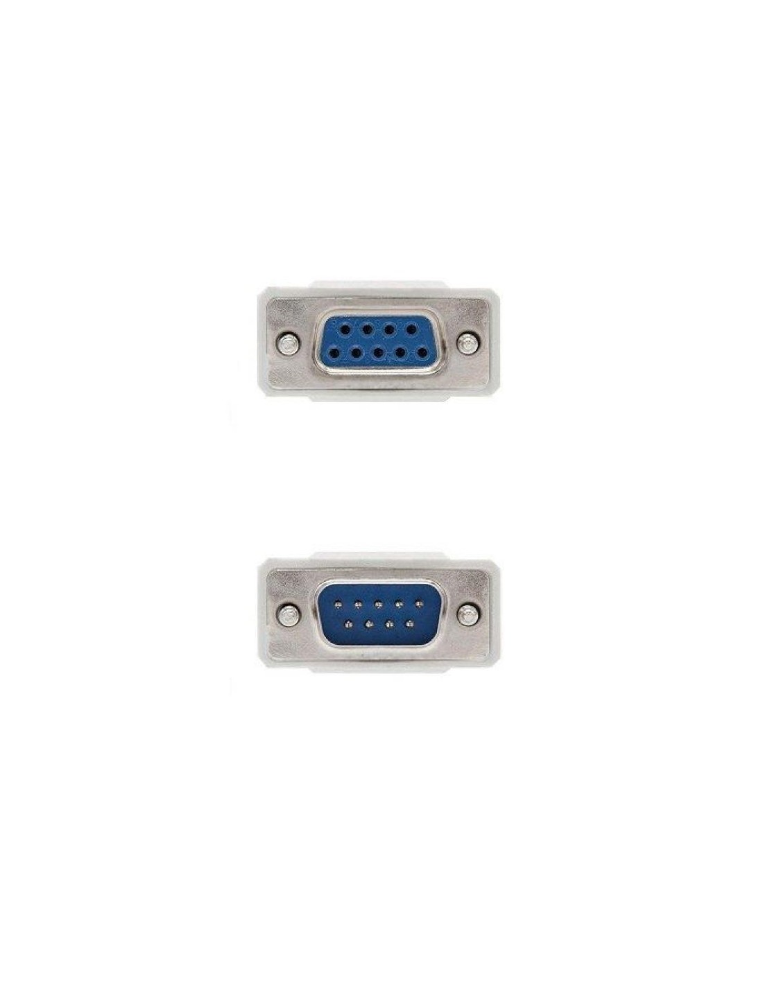 CABLE SERIE NANOCABLE RS232 DB9/M - DB9/H 3M WHITE