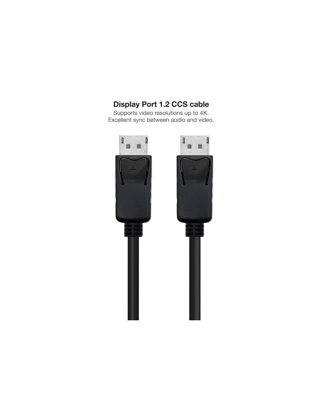 CABLE DISPLAYPORT M/M NANOCABLE 1.2 CCS 4K 1M