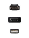 CABLE CONVERSOR NANOCABLE HDMI A DISPLAYPORT 1.8M BLACK