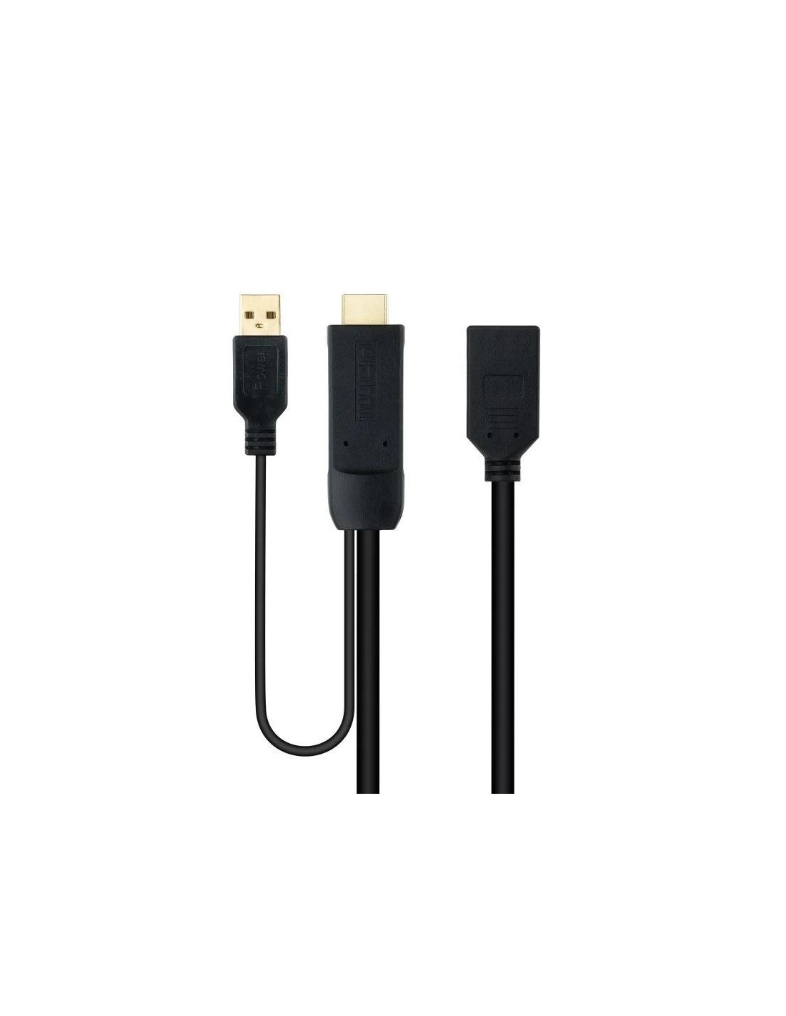 CABLE CONVERSOR NANOCABLE HDMI A DISPLAYPORT 20CM BLACK