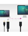 CABLE CONVERSOR NANOCABLE HDMI A DISPLAYPORT 20CM BLACK