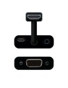 CABLE CONVERSOR HDMI A M-SVGA 10CM BLACK + 1M