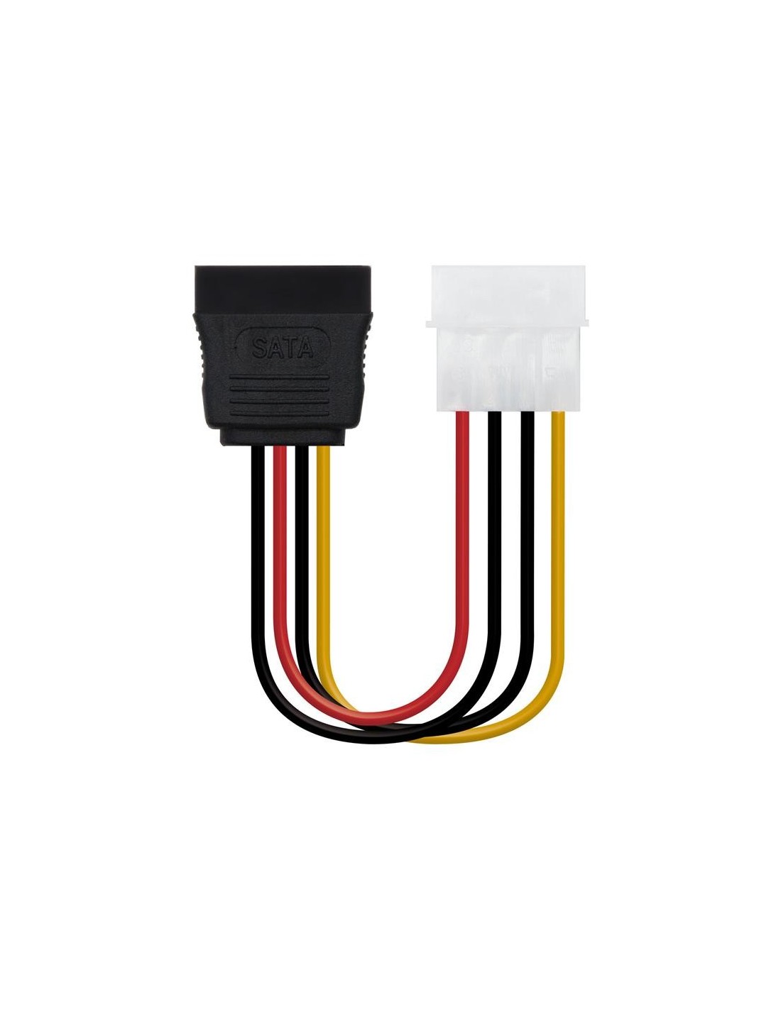 CABLE ALIMENTACION NANOCABLE MOLEX 4PIN - SATA 16CM