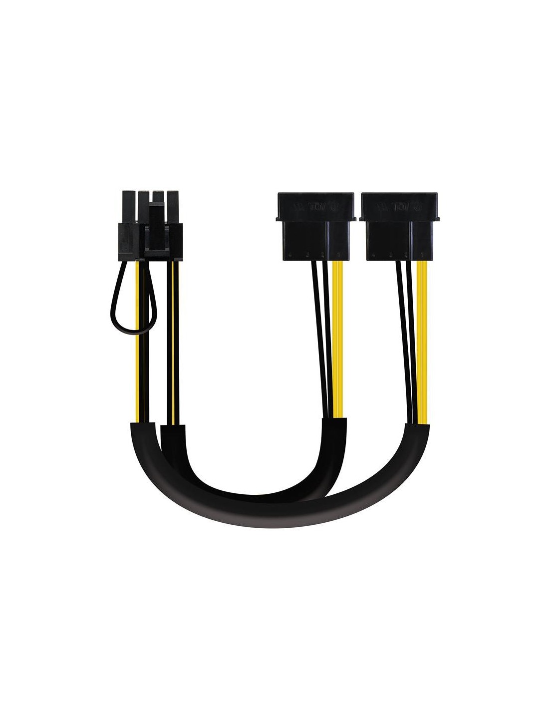 CABLE ALIMENTACION TARJETA GRAFICA NANOCABLE X2 MOLEX/M - 6+2 PIN/M 20CM