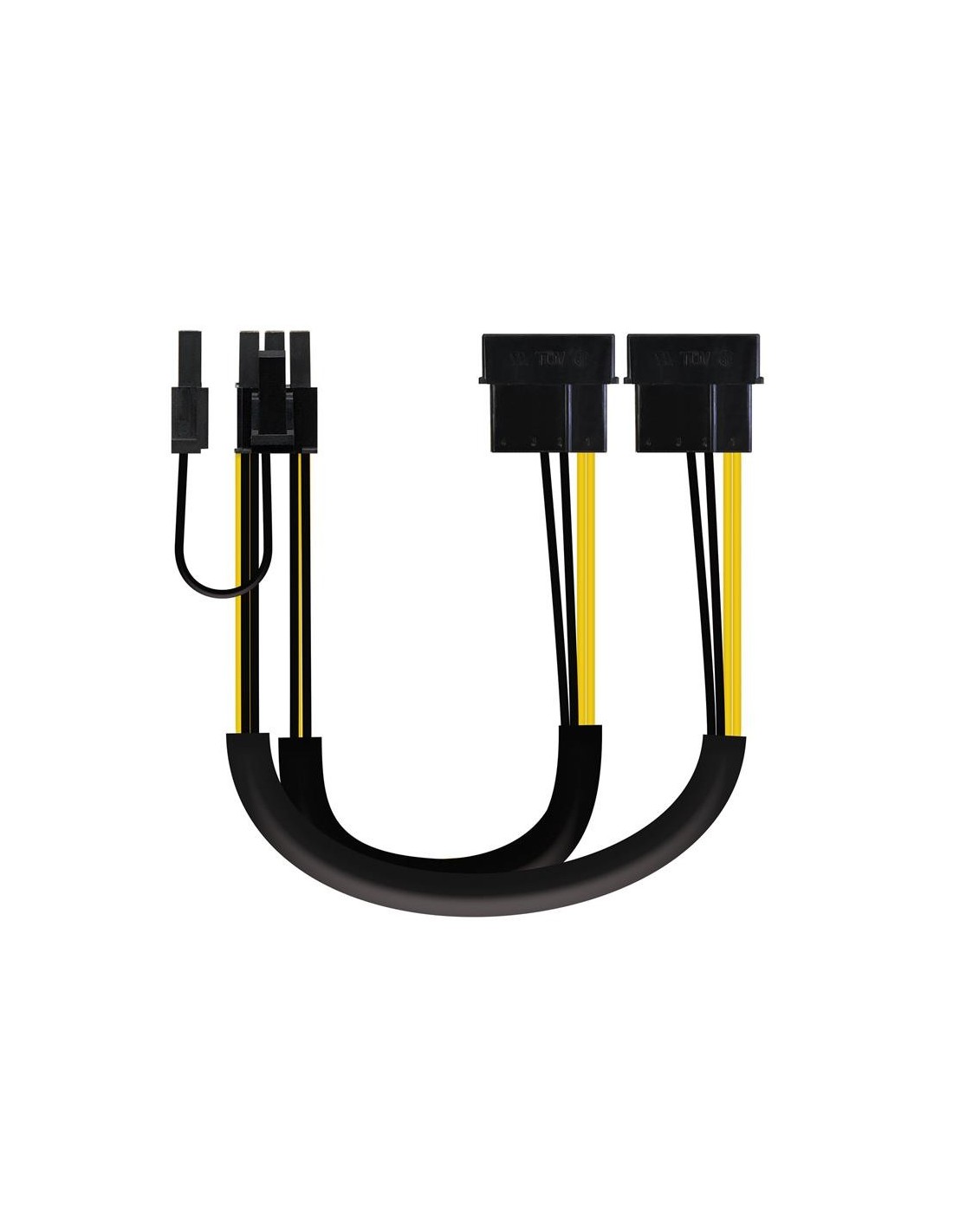 CABLE ALIMENTACION TARJETA GRAFICA NANOCABLE X2 MOLEX/M - 6+2 PIN/M 20CM