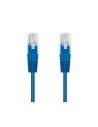 CABLE DE RED CAT.6 UTP 0.25M NANOCABLE BLUE