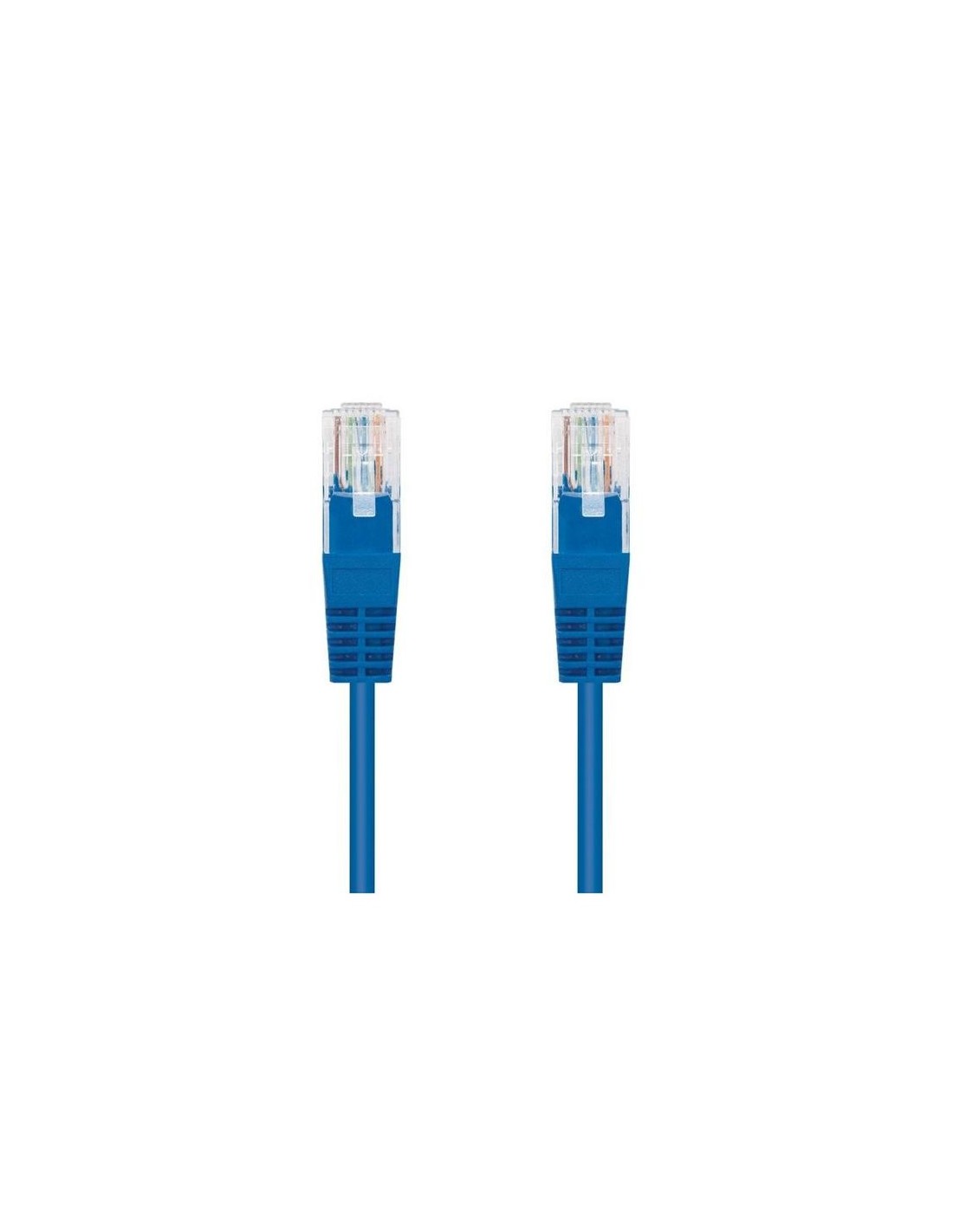 CABLE DE RED CAT.6 UTP 0.25M NANOCABLE BLUE