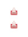 CABLE DE RED CAT.6 UTP FLEX 2M NANOCABLE RED