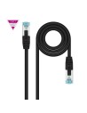 CABLE DE RED CAT.7 S/FTP 0.5M NANOCABLE BLACK