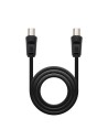 CABLE ANTENA TV 75 OHM M-H 1.8 M NANOCABLE BLACK