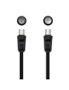 CABLE ANTENA TV 75 OHM M-H 1.8 M NANOCABLE BLACK