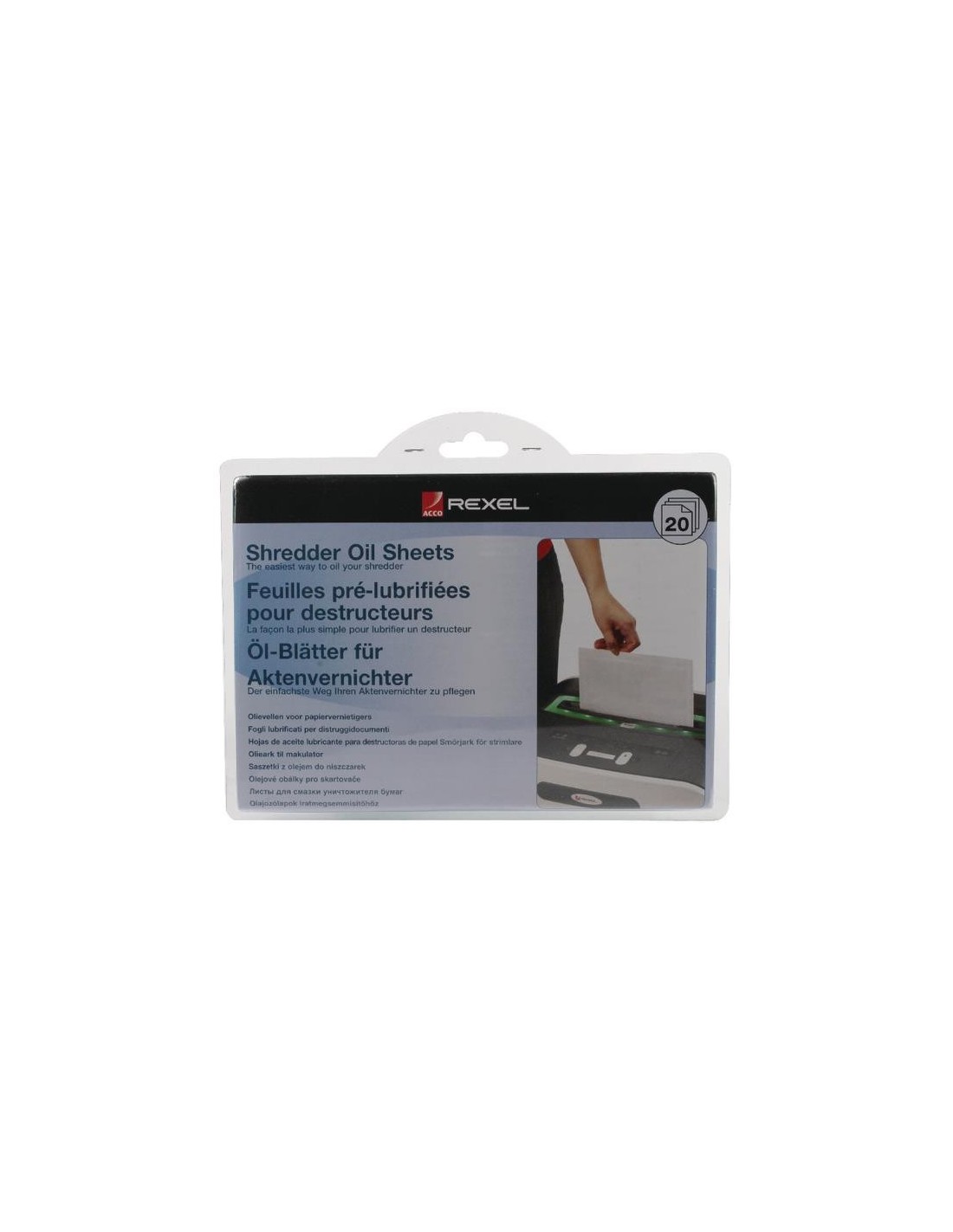 PAPEL LUBRICANTE REXEL PACK 20 UNIDADES