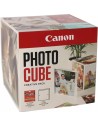 PAPEL FOTOGRAFICO CANON PP-201 5X5 40HOJAS + MARCO FOTOS 13X13CM + CUBE BL