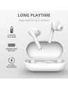 AURICULARES TRUST NIKA TOUCH EARPHONES BLUETOOTH WIRELESS WHITE