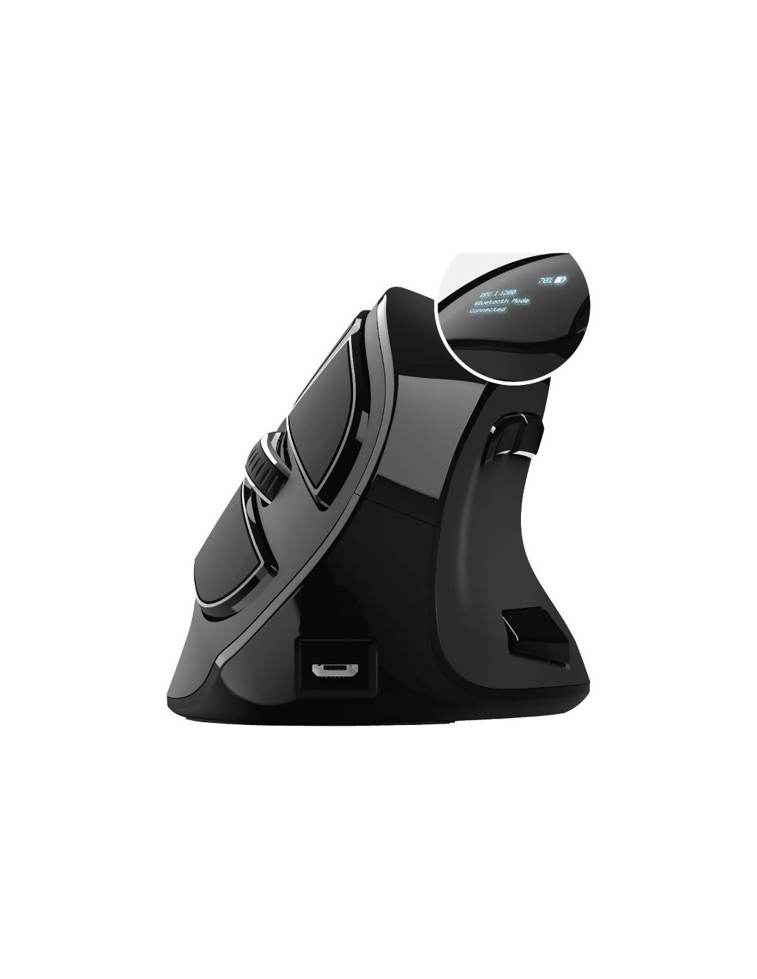 RATON TRUST VOXX ERGONOMICO WIRELESS 9 BOTONES BLACK