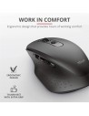 RATON TRUST OZAA ERGONOMICO RECARGABLE WIRELESS BLACK