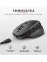 RATON TRUST OZAA ERGONOMICO RECARGABLE WIRELESS BLACK