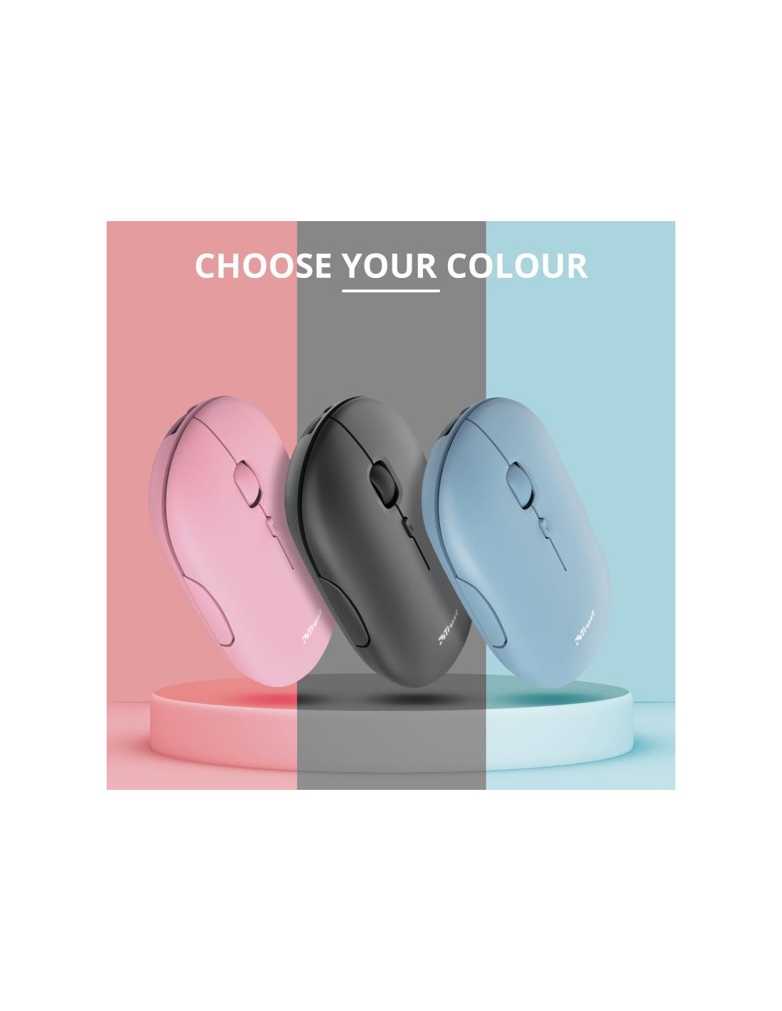 RATON TRUST PUCK RECARGABLE WIRELESS BLUETOOH BLACK