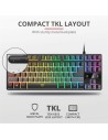 TECLADO TRUST GAMING GXT 833 METALICO USB RGB