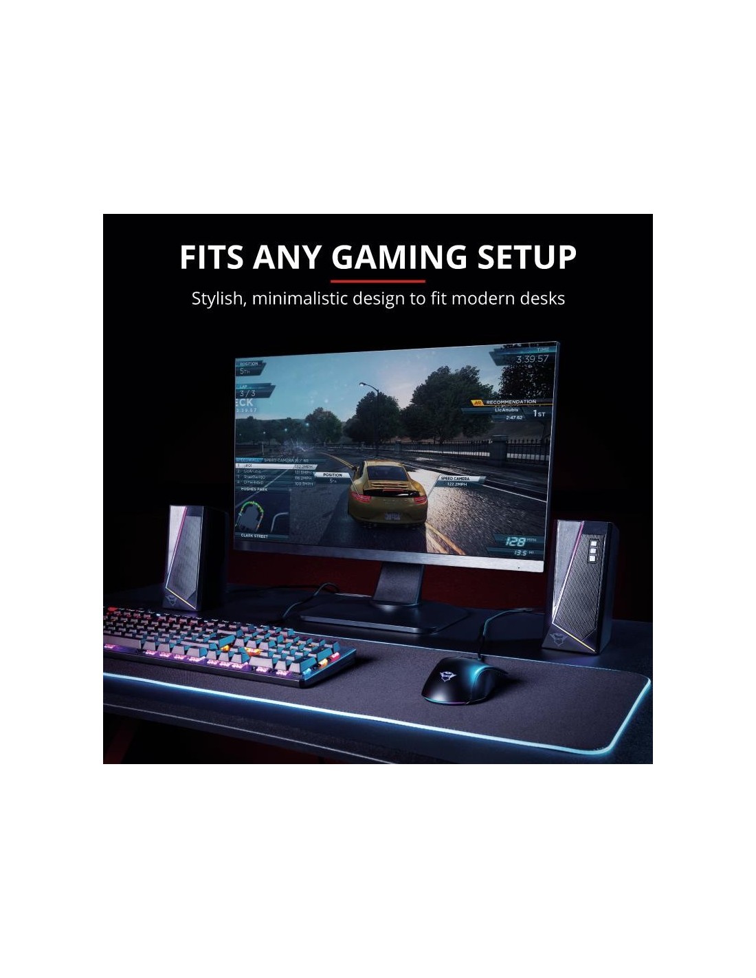 ALTAVOCES TRUST GAMING GTX 609 ZOXA RGB 2.0 SPEAKERSET