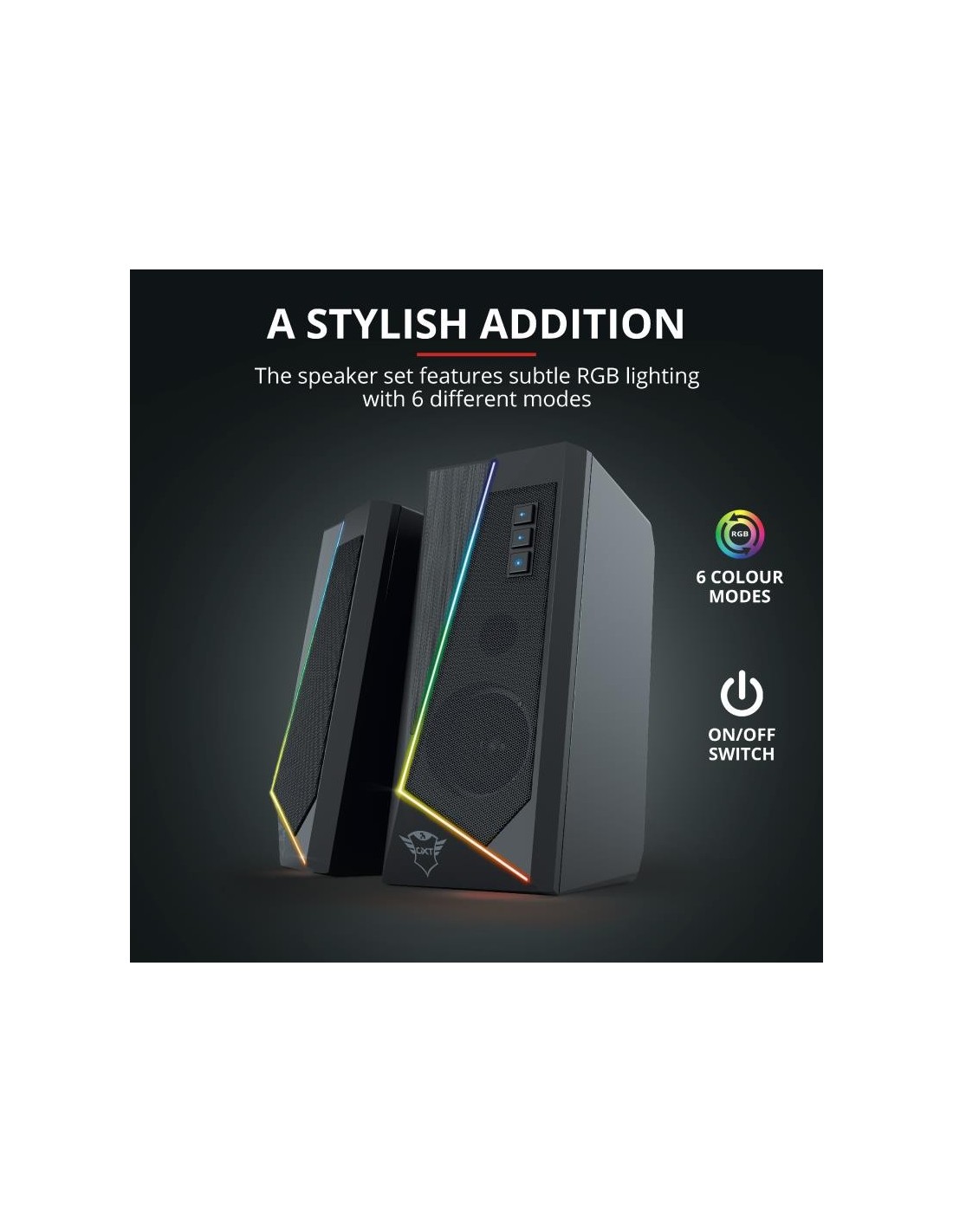ALTAVOCES TRUST GAMING GTX 609 ZOXA RGB 2.0 SPEAKERSET