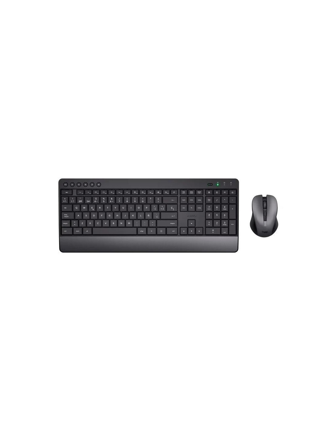 TECLADO + RATON TRUST TREZO WIRELESS BLACK ECO