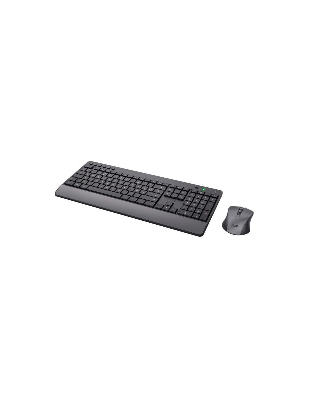 TECLADO + RATON TRUST TREZO WIRELESS BLACK ECO