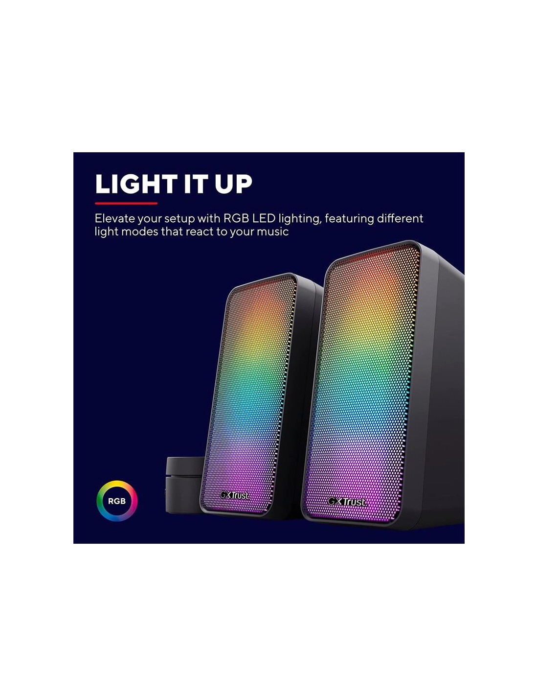 ALTAVOCES TRUST WEZZ GXT 611 RGB 2.0 BLACK