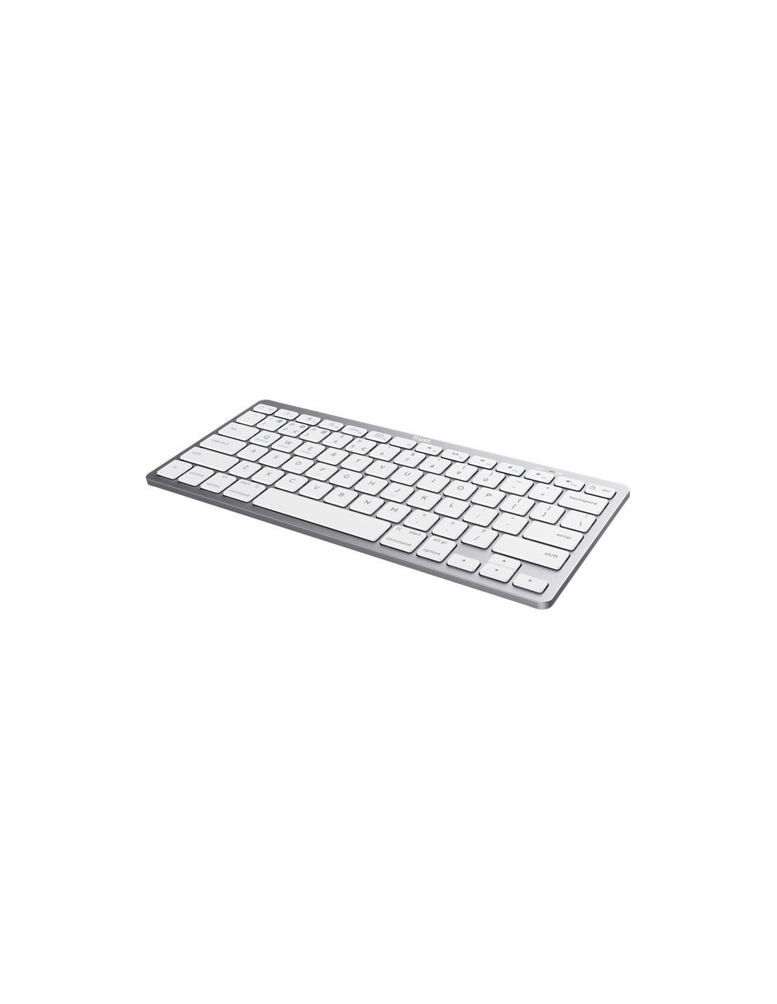 TECLADO TRUST BASICS SLIM WIRELESS BLUETOOTH TKL SILVER