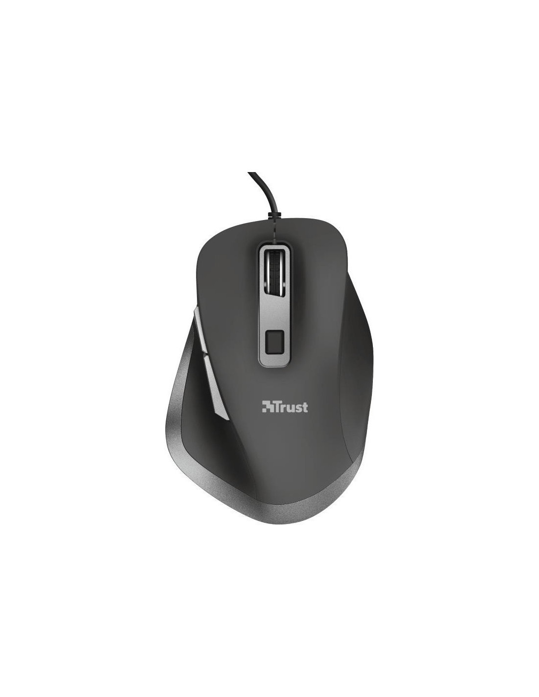 RATON TRUST FYDA WIRED COMFORT ERGONOMICO ECO USB BLACK