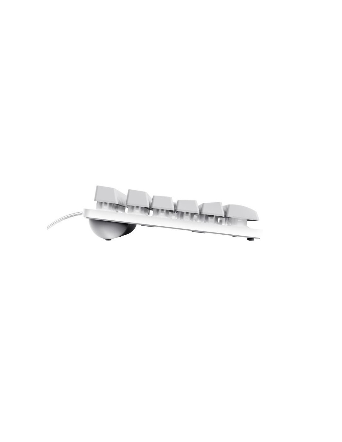 TECLADO TRUST GAMING GXT 833W THADO METALICO USB RGB WHITE