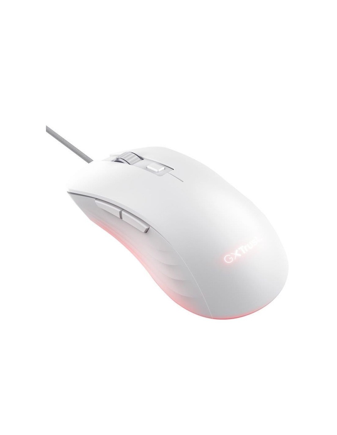 RATON TRUST GAMING GXT 924 YBAR RGB USB 25K DPI WHTE