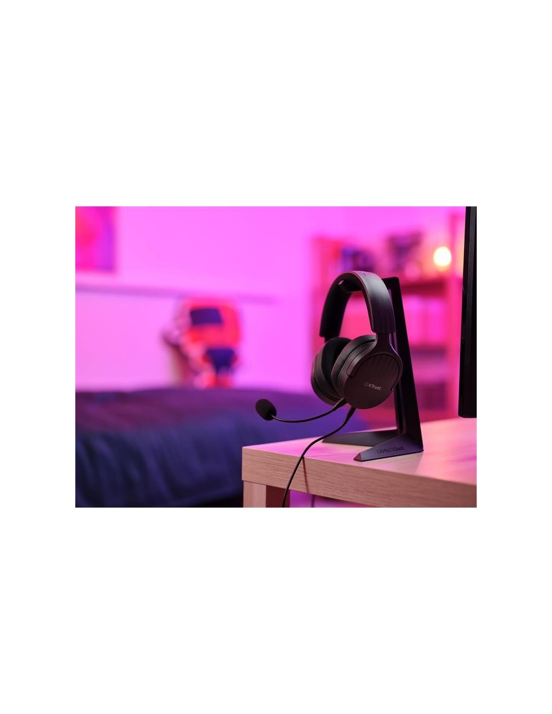 AURICULARES + MICROFONO TRUST GAMING GXT 489 FAYZO HEADSET MULTI BLACK