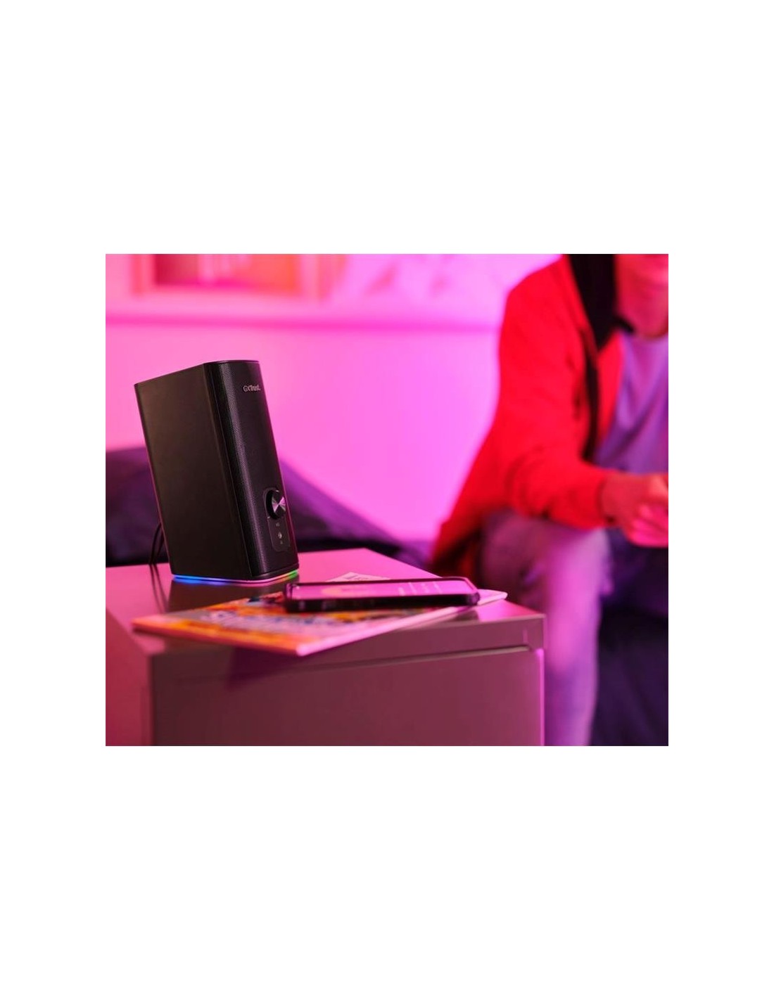 ALTAVOCES TRUST GXT 612 CETIC GAMING RGB 2.0 USB/WIRELESS BLACK