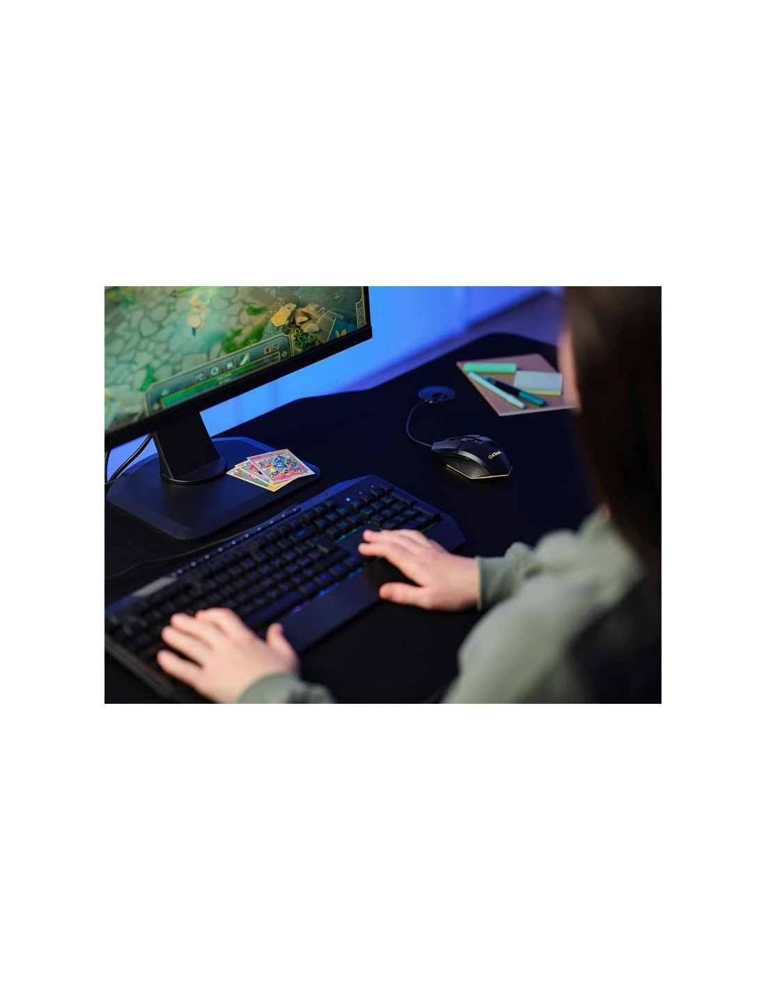 RATON TRUST GAMING GXT 109 FELOX RGB USB 6400DPI 6 BOTONES BLACK