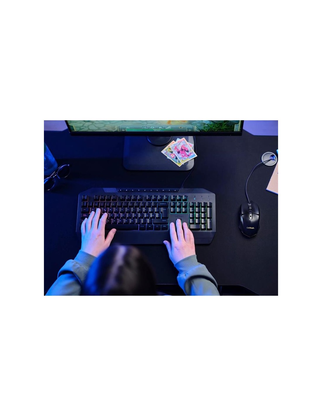 RATON TRUST GAMING GXT 109 FELOX RGB USB 6400DPI 6 BOTONES BLACK