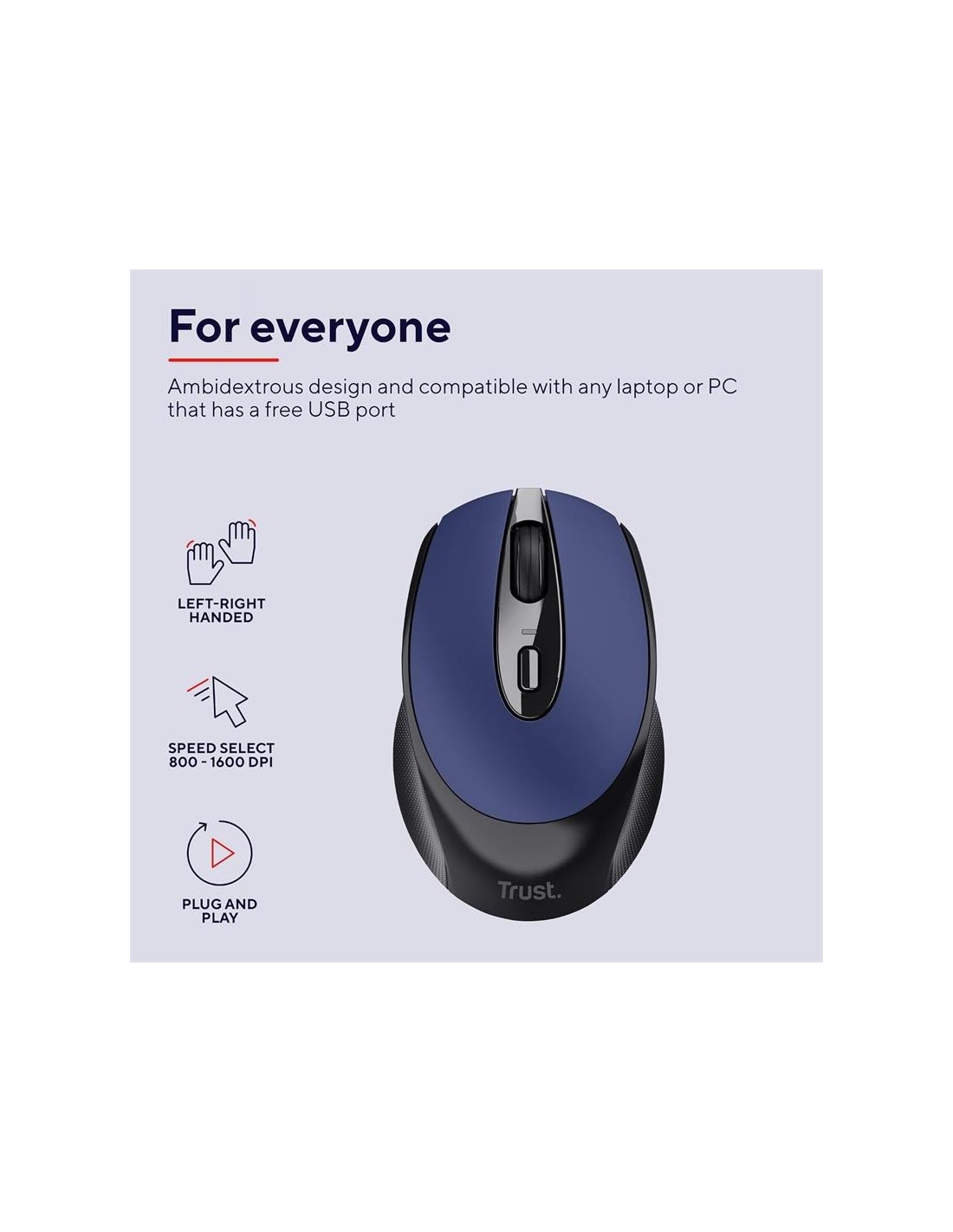 RATON TRUST ZAYA RECARGABLE WIRELESS BLUE
