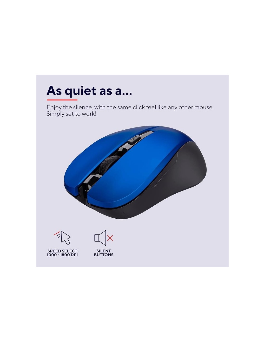 RATON TRUST MYDO SILENT CLICK WIRELESS BLUE