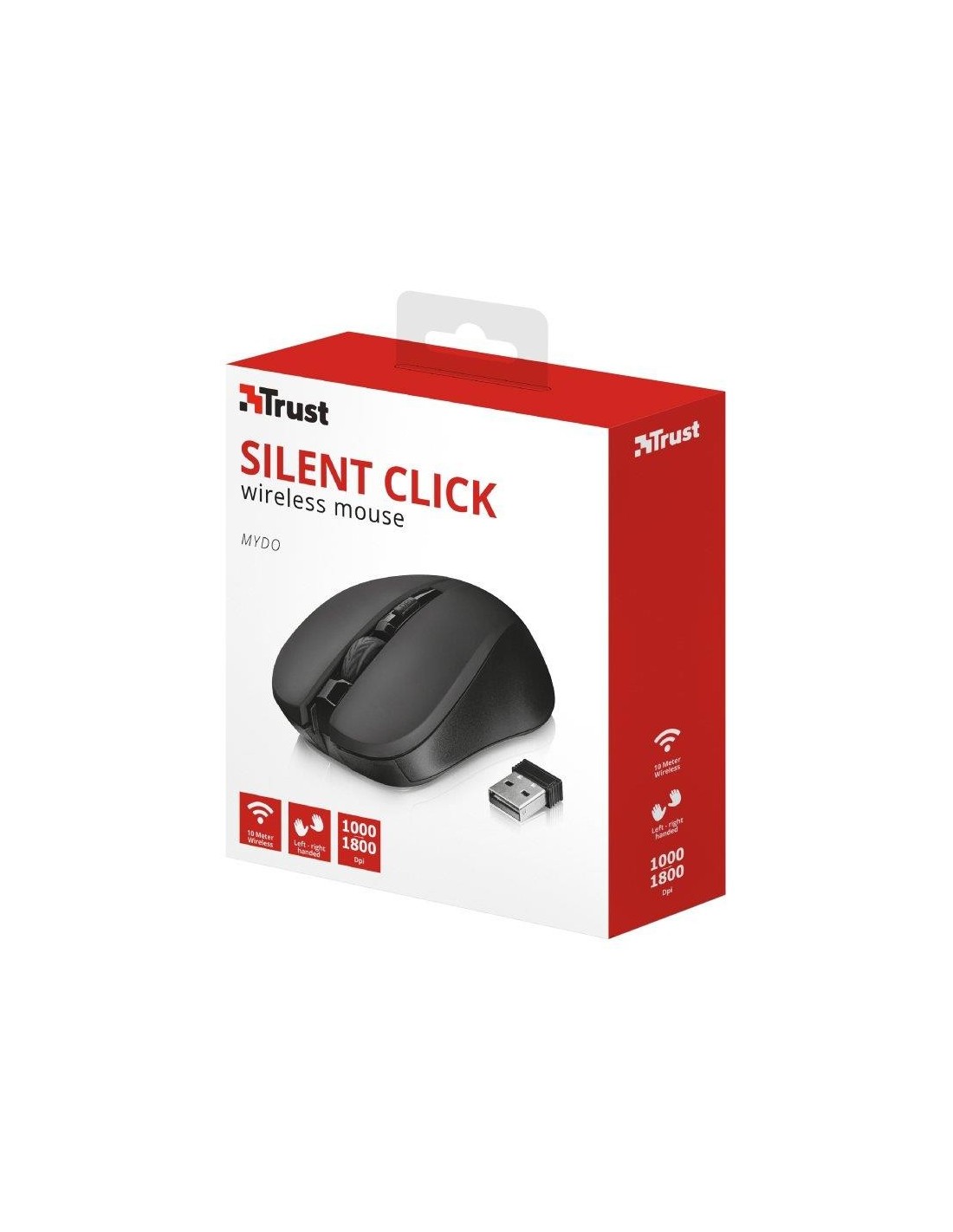 RATON TRUST MYDO SILENT CLICK WIRELESS BLACK