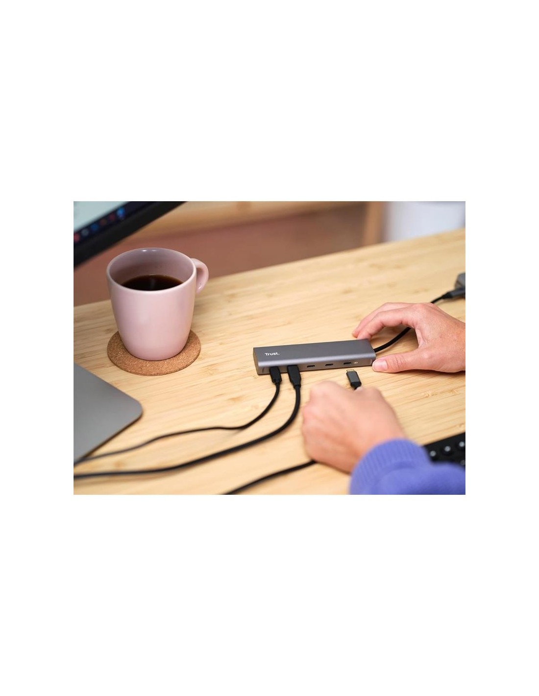HUB USB-C TRUST 5 PUERTOS HALYX USB-C 3.2