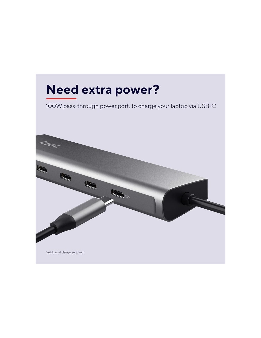 HUB USB-C TRUST 5 PUERTOS HALYX USB-C 3.2