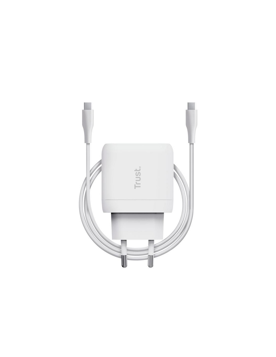 CARGADOR TRUST MAXO USB-C 45W 2M WHITE