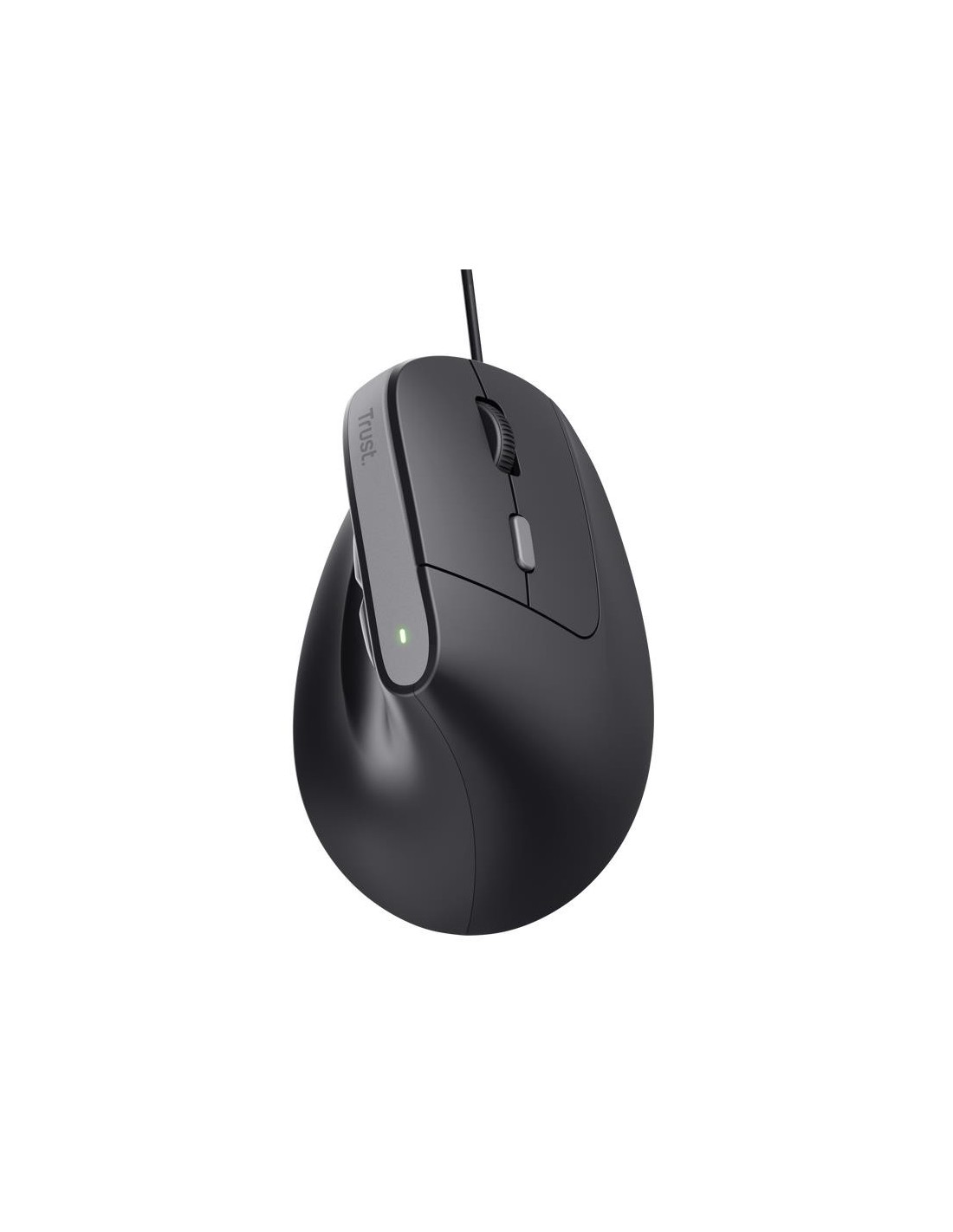 RATON TRUST BAYO II ERGONOMICO 2400 DPI USB BLACK